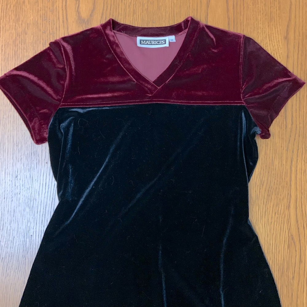 Vintage Maurice’s 1990’s Velvet dress! Size M.